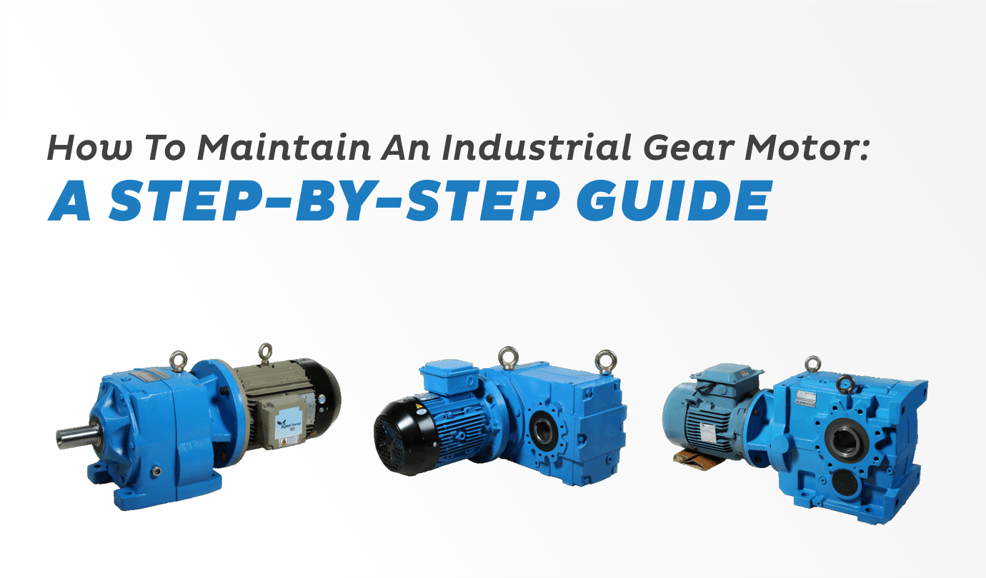 industrial gear motor maintain